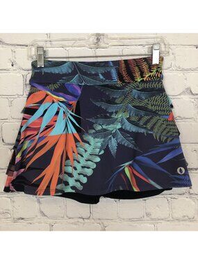 Dona Jo Shakira Skirt Skort Size 1 Small Tennis Golf Pickleball Tropical Print